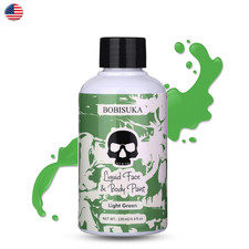 Face Body Paint Liquid Washable Non Toxic 130ml Light Green Fast Drying Makeup
