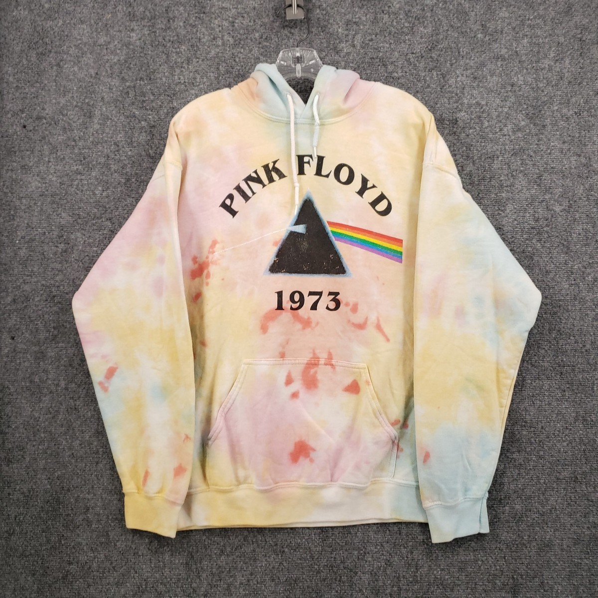 Pink Floyd 1973 Hoodie Womens XL The Dark Side of the Moon Tie Dye