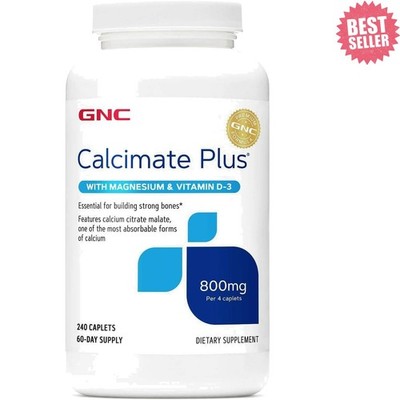 240-Caplet Calcimate Plus with Magnesium & D-3 - Enhances Overall Wellness