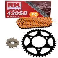 Kettensatz Honda MB 80 S 80-84 Kette RK PC 420 SB 106 Offen Orange 15/40