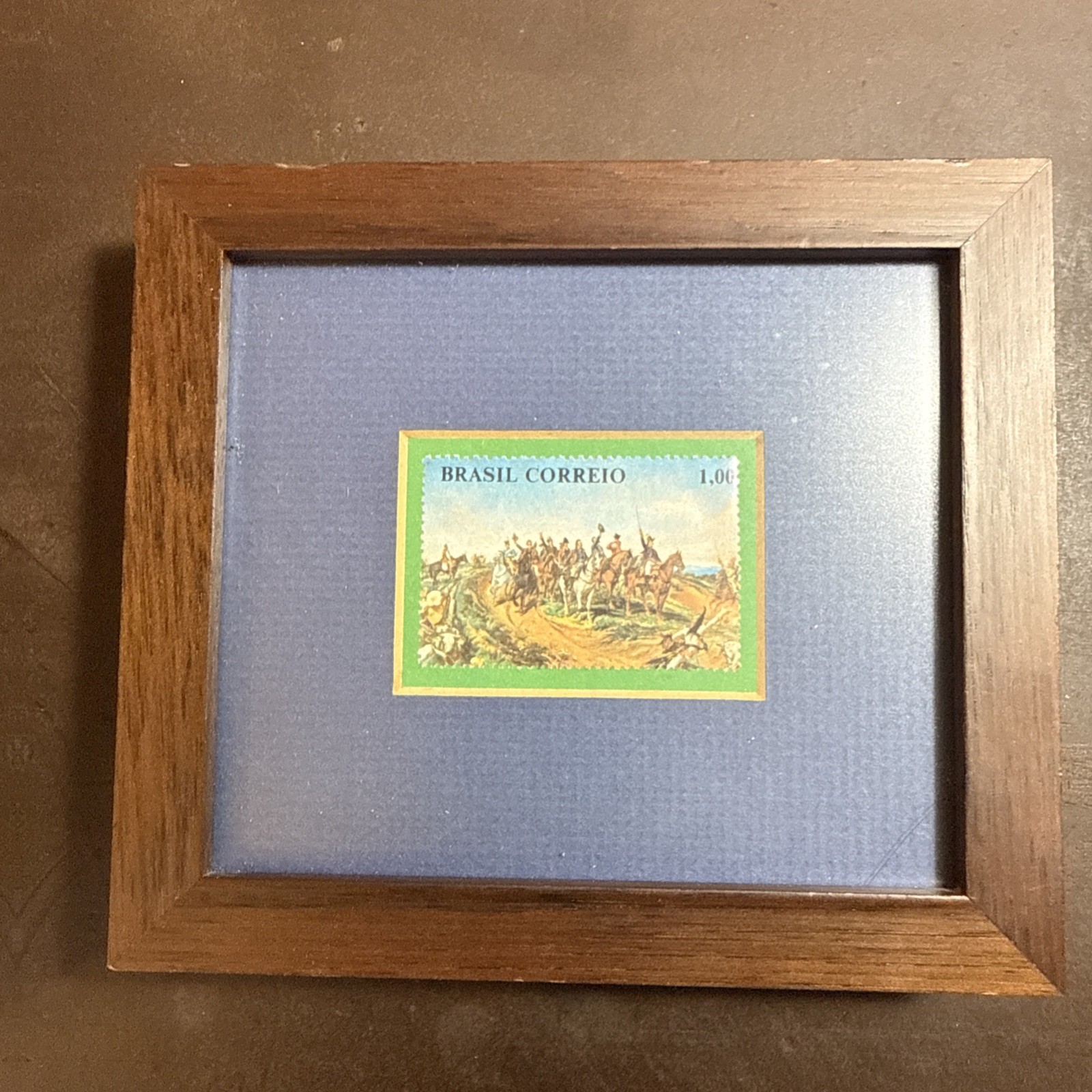 1972 Brazil Sc. 1233 MNH SS Shout Of Independence. Framed