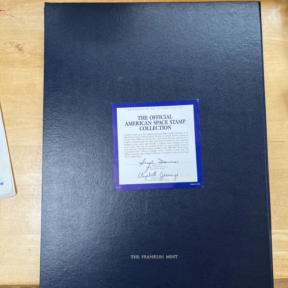 The Official American Space Stamp Collection. Franklin MintCertificate. - Image 4 of 4