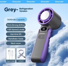 Outdoor Foldable Portable Handheld Fan Mini Cooling Rechargeable 3600m