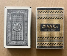 Vintage Hamilton Bridge Playing Cards w/ 1932 Score Card – Linen Finish – USPCC