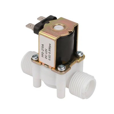 Joyzan Inlet Feed Water Solenoid Valve, DC 12V Plastic Electric Solenoid Swit...