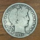 1901 Barber Half Dollar
