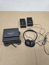 RARE Vintage Mini Radio Clock Detachable Cassette Player / Speakers Model 9102