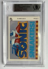 BEN SCHWARTZ SIGNED AUTO 1993 TOPPS SONIC THE HEDGEHOG SEGA GENESIS CARD BECKETT
