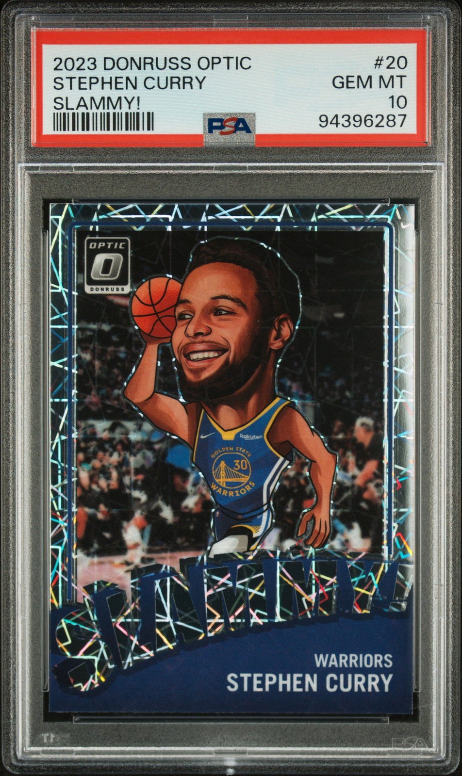 2023 PANINI DONRUSS OPTIC SLAMMY! #20 STEPHEN CURRY PSA 10