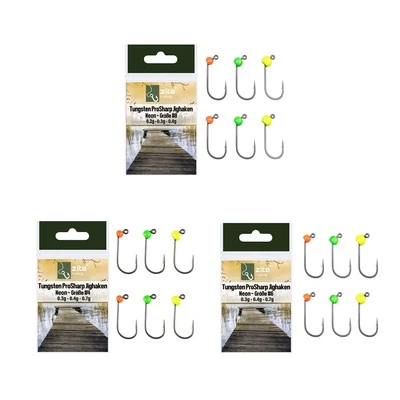 Premium Tungsten ProSharp Jighaken Neon Forellen-Haken UL-Angeln Zite Fishing