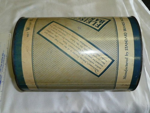 Old Vintage Metal Fleischmann's Baking Powder 10 Pound Can--green - 第 5/6 張圖片