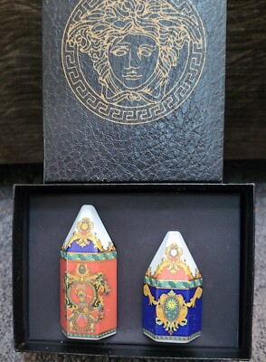 VERSACE SALT PEPPER SHAKERS Le Roi Soleil  ROSENTHAL New in Box