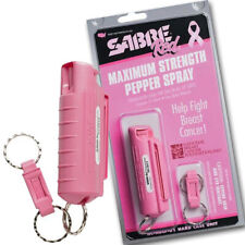 Sabre Pepper Spray with Finger Grip & Key Ring, Black - HC-BK-23OC