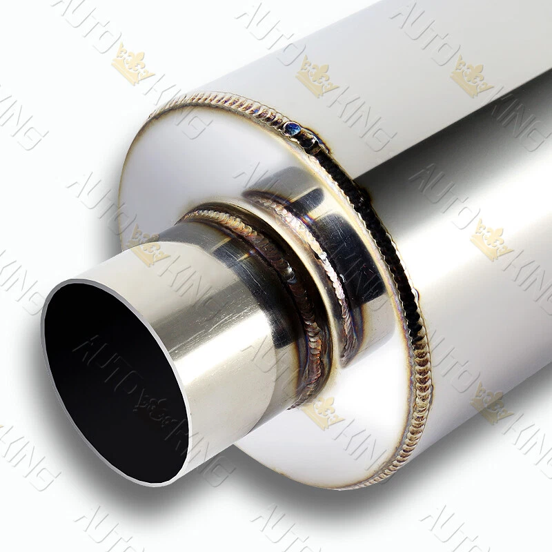 SILENCIADOR DE ENTRADA 4" N1 BOLA DE FUEGO ARCO IRIS PUNTA QUEMADA ACERO INOXIDABLE 3" CON SILENCIADOR Foto 4 de 4