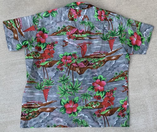 Vintage Waikiki Holiday Shirt Size XL Hawaiian Hawaii Tiki Aloha Made In Korea - Picture 14 of 24