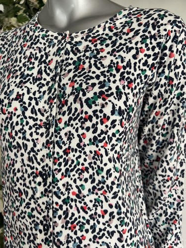 JOULES Louisa Cardigan Size 10 Cream Leopard Print Button UP FREEPOST NEW OK81 - Picture 6 of 18