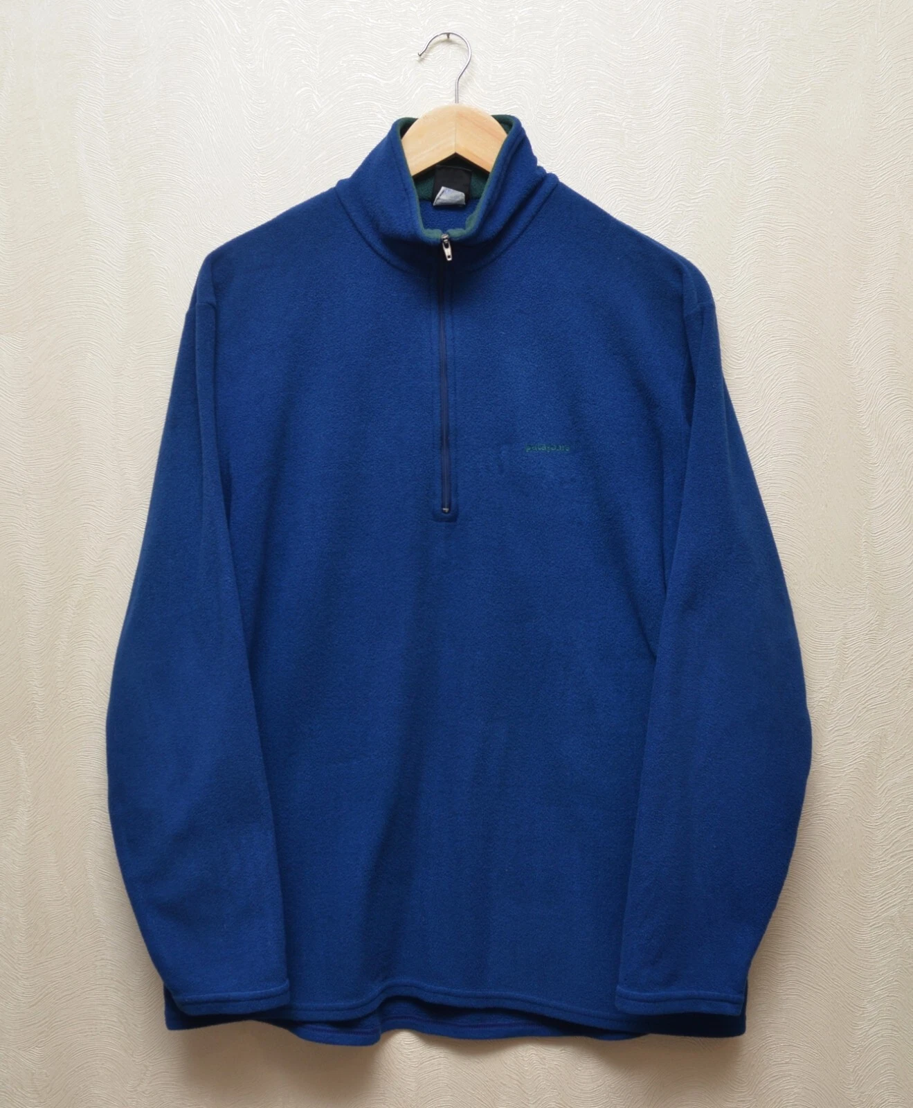 Vintage Patagonia Capilene 1/4 Zip Embroided Logo Fleece 90s Size L