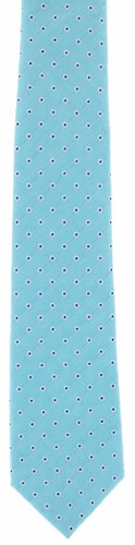 Outline Spot Silk Cotton Blend Tie - Picture 18 of 18