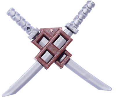 ☀️NEW Lego Weapon Katana Silver SWORDS w/ Scabbard Shamshir