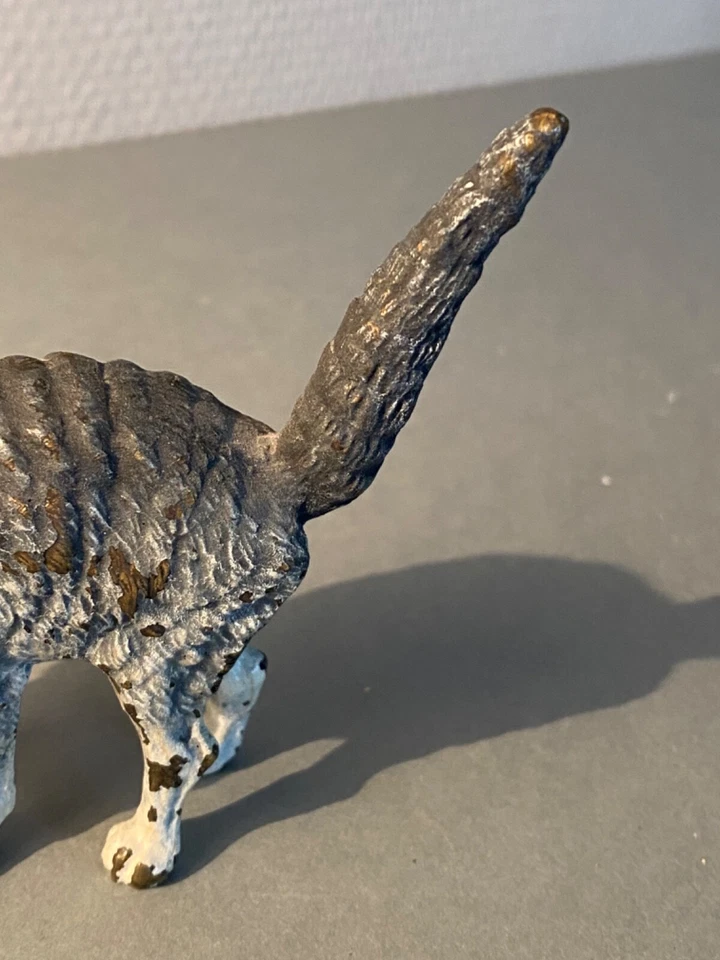 SUPERBE BRONZE DE VIENNE XIX S "GRAND CHAT AU DOS ROND" - Photo 4/4