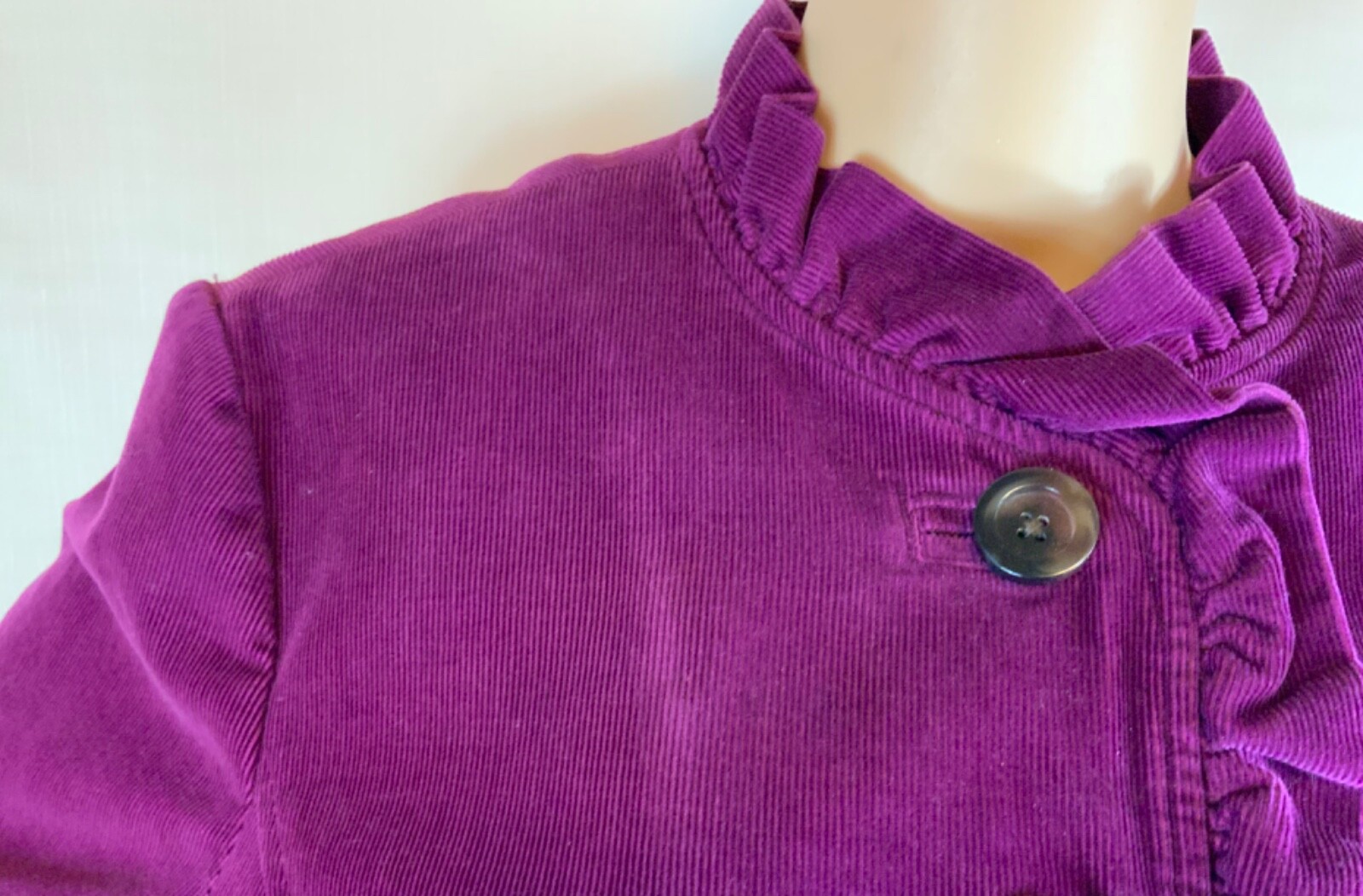 LL Bean Jacket Womens Small Button Front Tie Wais… - image 5