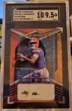2023 Wild Card Alumination Anthony Richardson Red/Orange Auto 1/1 SGC 10/9.5