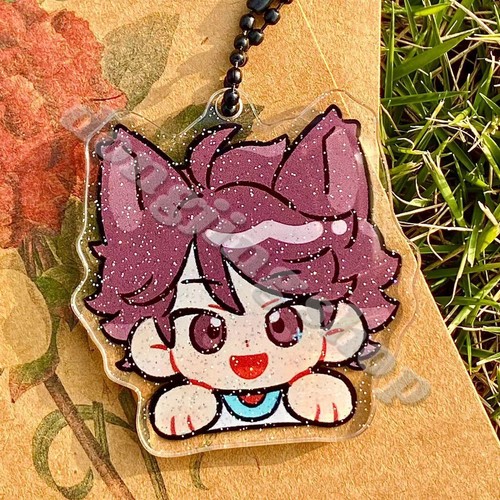 Anime Glitter Pendant Haikyuu!! Keychain Acrylic Keyring 5.5cm Sakusa Kiyoomi - Picture 4 of 23