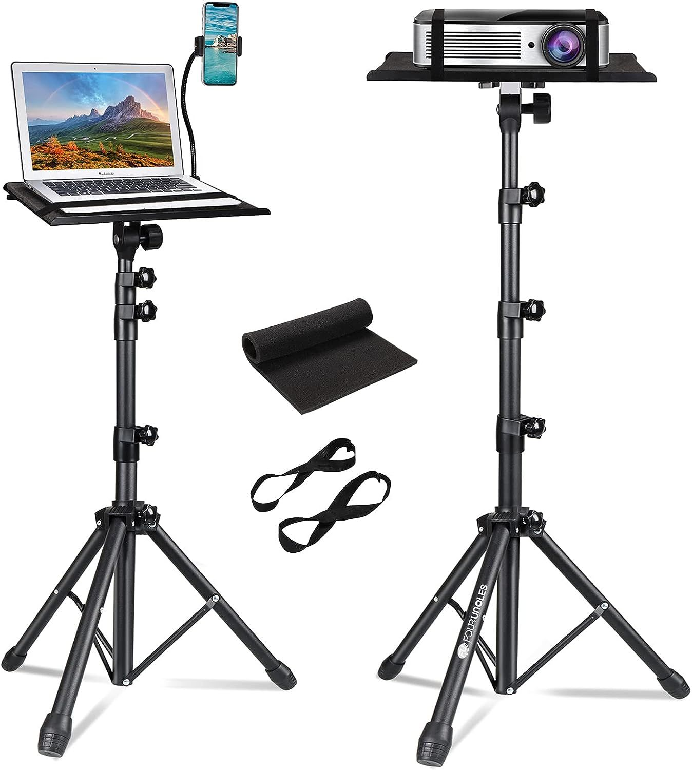 Projector Tripod Stand, Laptop Adjustable Height 23 to 63 Inch, Portable...