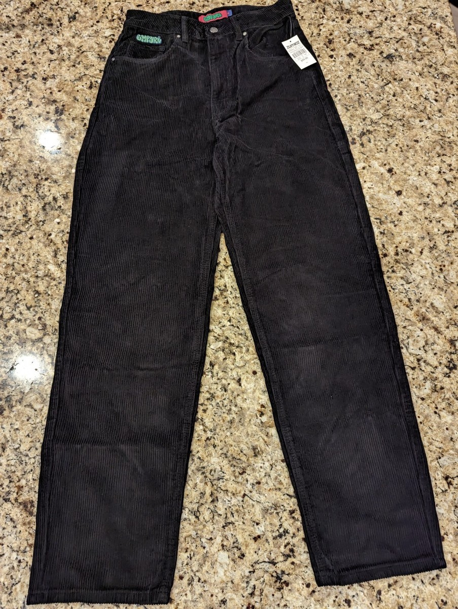 Empyre Tori 90s Sk8 Corduroy Skate Women's Pants Loose Fit Black