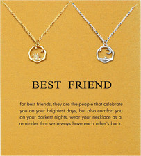 Butterfly Compass Cross Necklace, Friendship & Sister Gifts for Women, Christmas