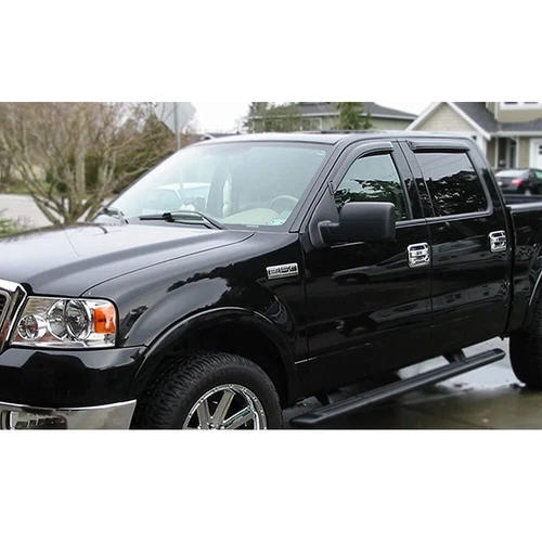 For 2004-14 Ford F-150 Super Crew Cab 4Pcs Glossy Black Pillar Post Door Covers - Picture 4 of 8
