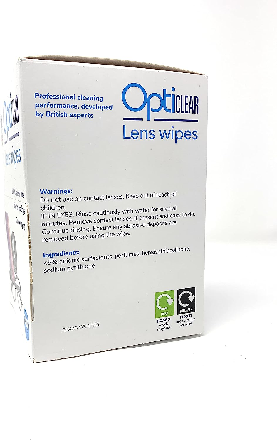 Opticlear Lens Cleaning Wipes 200 Bulk Pack for Spectacles, Screens