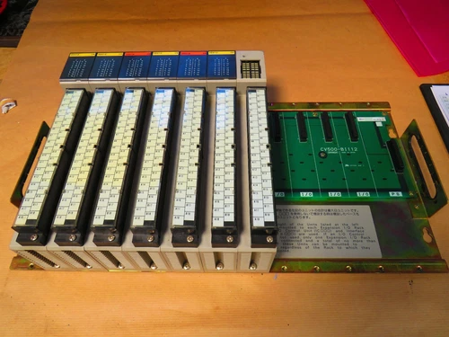 Omron C500-ID218 3G2A5-ID218 input unit x7 and C500-BI112 Base plate