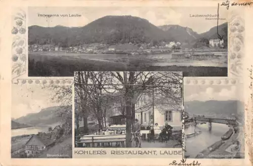 Laube Kohlers Restaurant Antique Postcard J55000