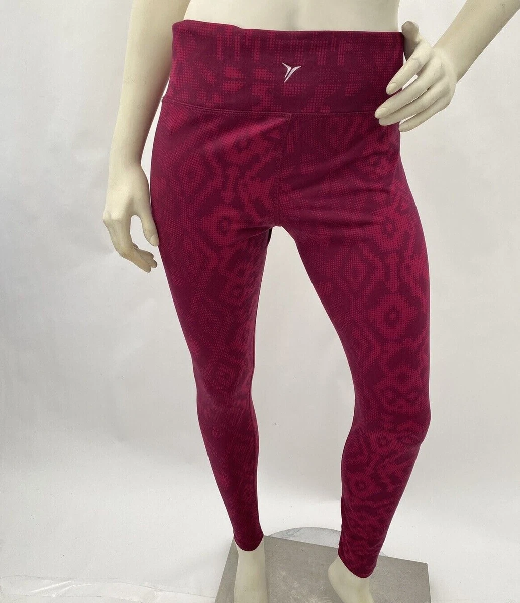 Old Navy Womens Size L Dark Red Polyester/ Spandex Leggings