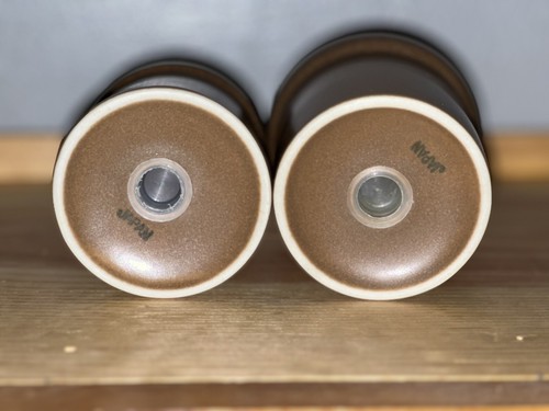 Vintage Mikasa Potters Art Stackable Salt And Pepper Shakers Made In Japan - Picture 3 of 3