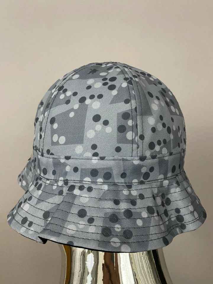 Sombrero de cubo gris adulto con logotipo de cinta de agarre Grizzly talla única Foto 2 de 4