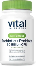Vital Nutrients Prebiotic and Probiotic for Women and Men | 60 Billion CFU | Pre