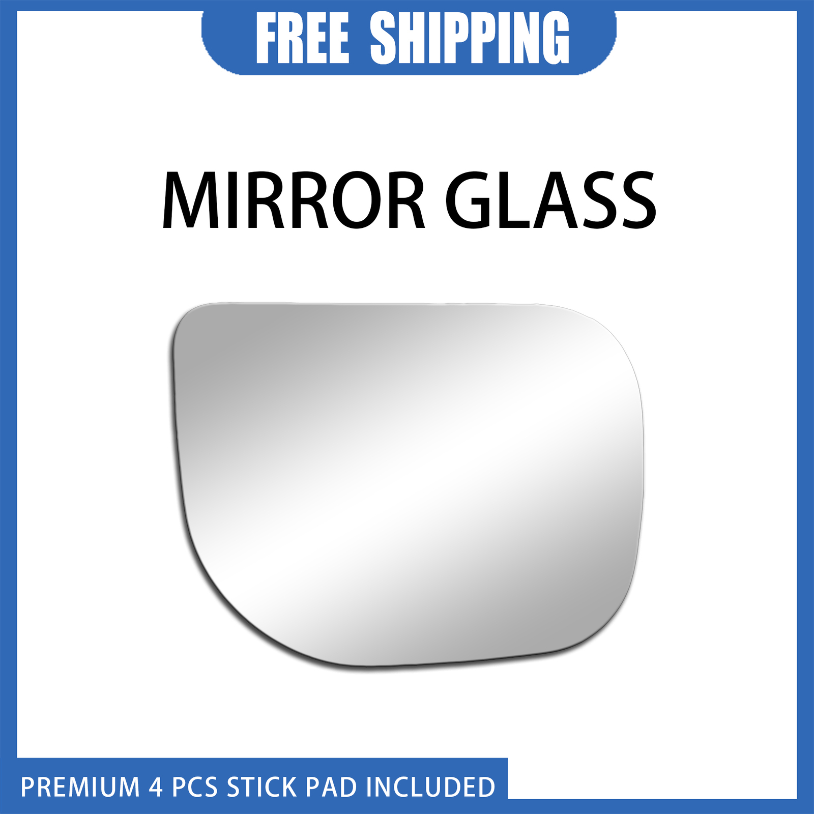 2005-2009 Nissan Armada Right Side Convex Adhesive Mirror Glass Replacement