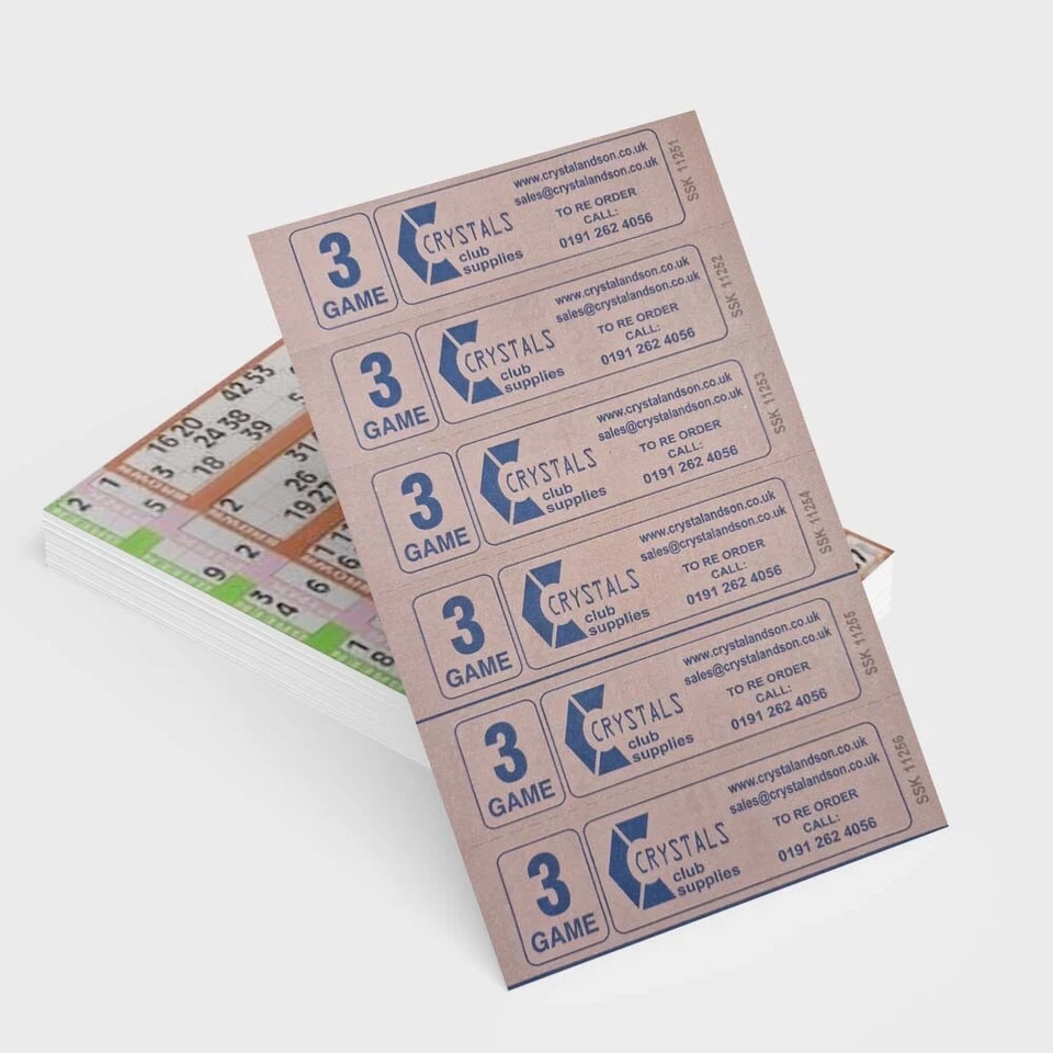 60 3 GAME VALUE BINGO BOOKS JUMBO SIZED 6 TO VIEW