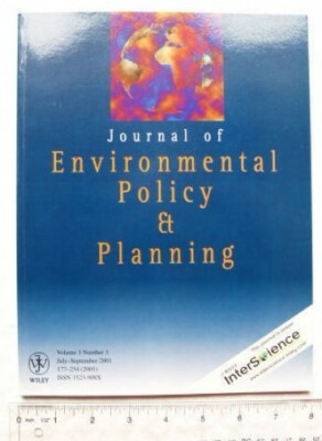 1999 Journal Environmental Policy & Planning Vol 1 No 1