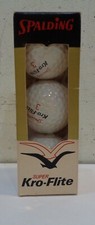 Vintage 1960's Sleeve 3 Balls Spalding Super Kro-Flite Golf Balls NOS Never Used