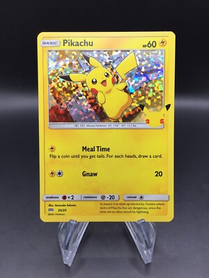 mcdonald's 25th anniversary pikachu holo