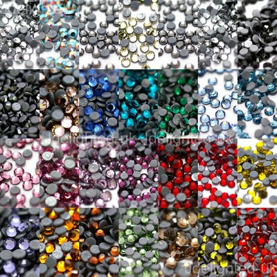 1440pcs(10 Gross) Czech Crystal Rhinestones Top Quality Flatback DMC Iron Hotfix