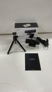 VAVA 2K HD Webcam & Tripod 4X Zoom Auto Focus Dual Mic Video Calls & Streaming