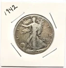 1942 D Liberty Walking Half Dollar AG About Good 90% Silver 50c US Coin