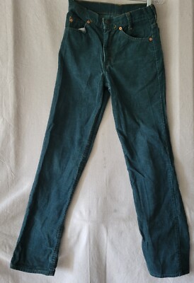 Vintage 80s Levis 705 Student Straight Leg Corduroy Jeans 27 x 31