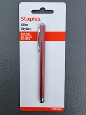 Staples Universal Slim Stylus 51149, Radiant Red