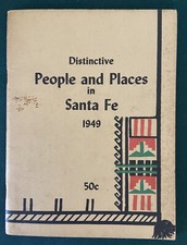 Distinctive People And Places In Santa Fe 1949 Book Art Businesses Shopping