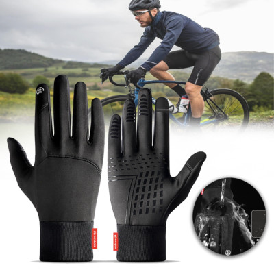 Winter Windproof Fleece Sports Cycling Warm Windproof Touchscreen Gloves Mittens